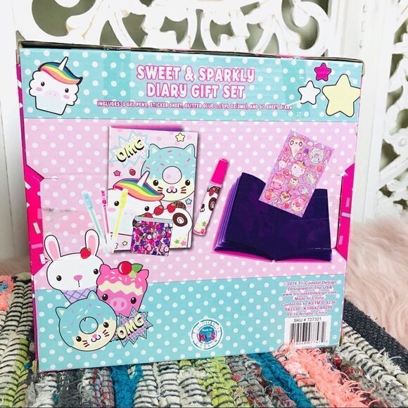 NWT Kawaii Sweet & Sparkly Stationery Set - Picture 4 of 4